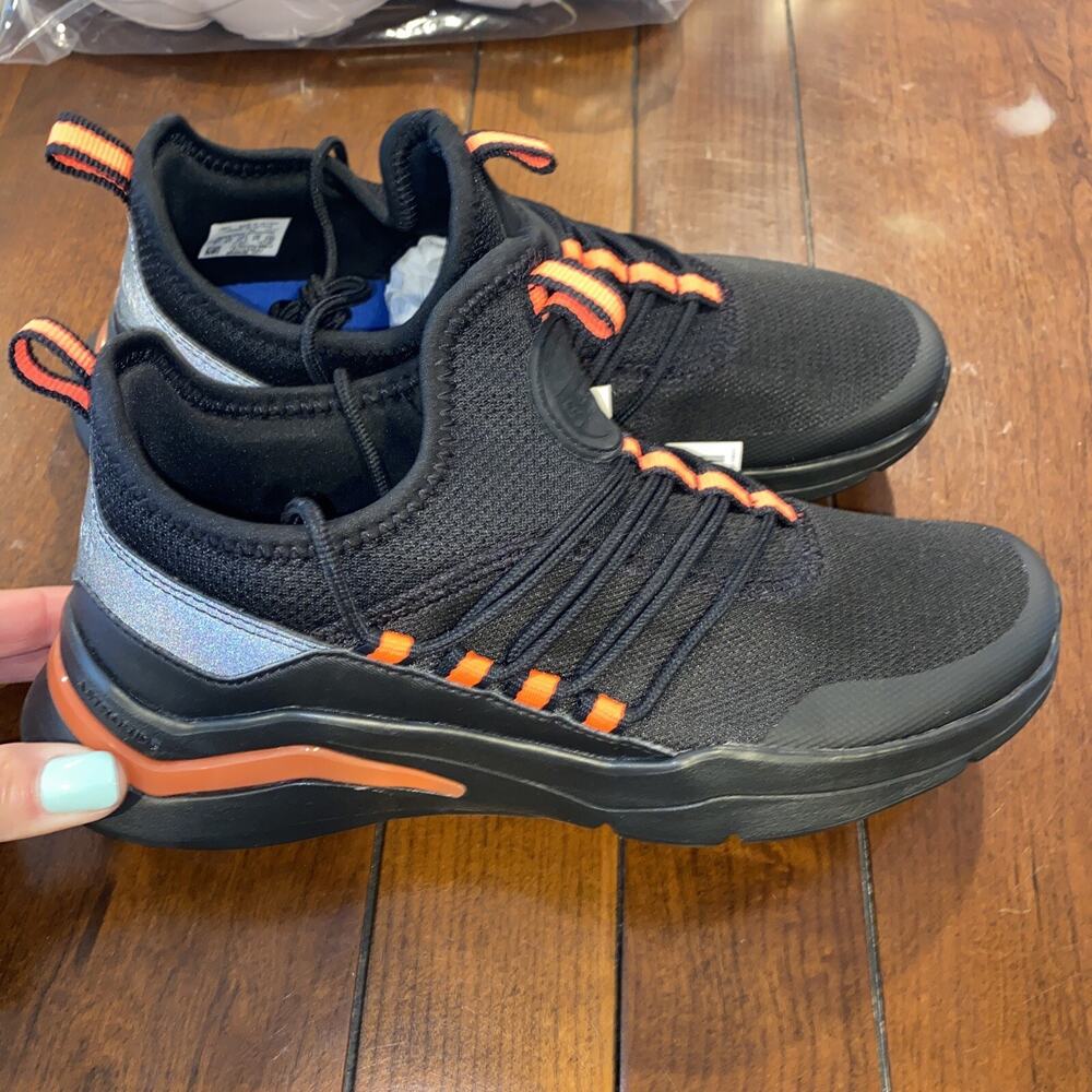 Reebok Royal Astrostorm Memory Foam Black & Orange Sneakers Women's size 7